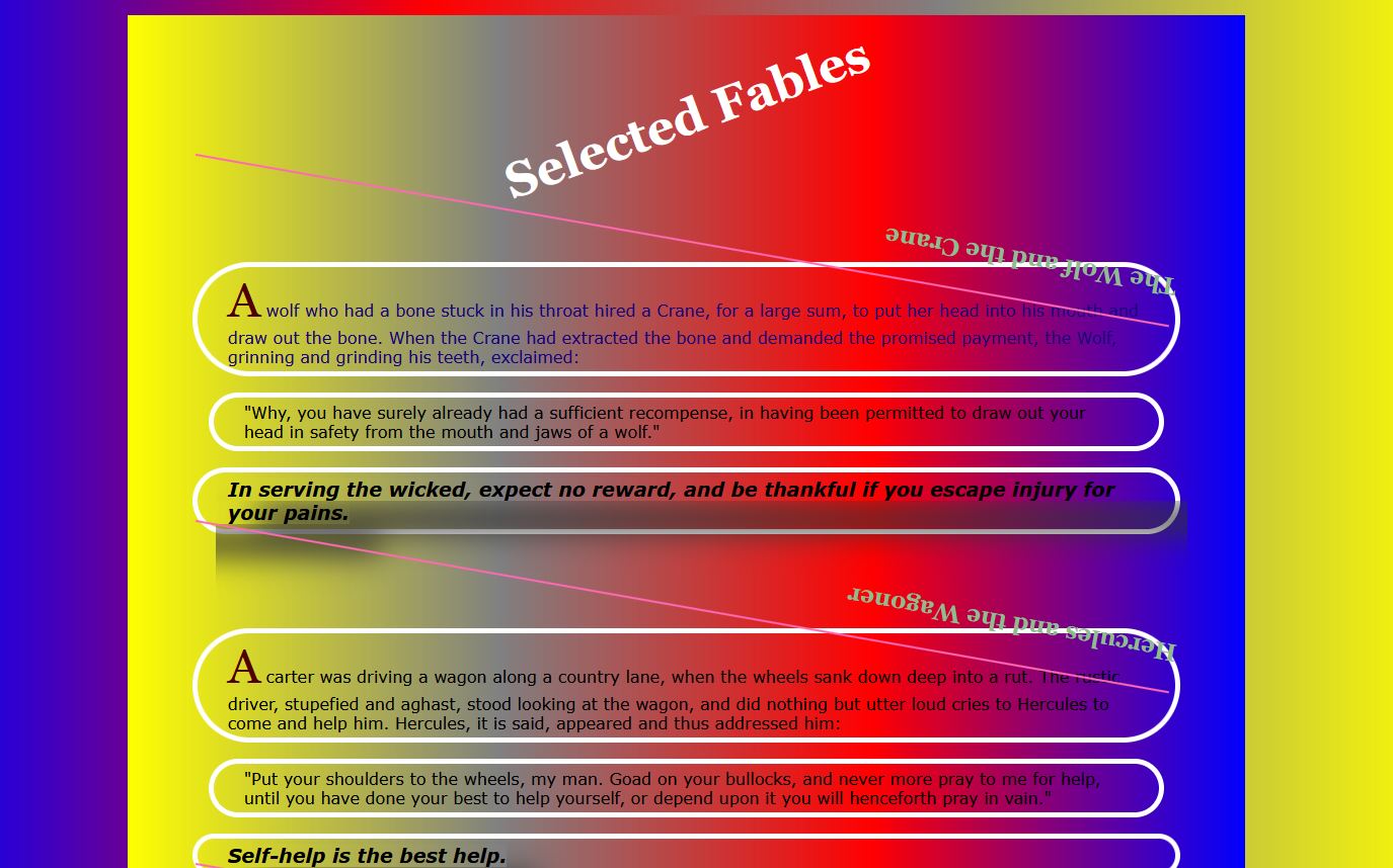 Screenshot of The Ugliest Website's website home page.